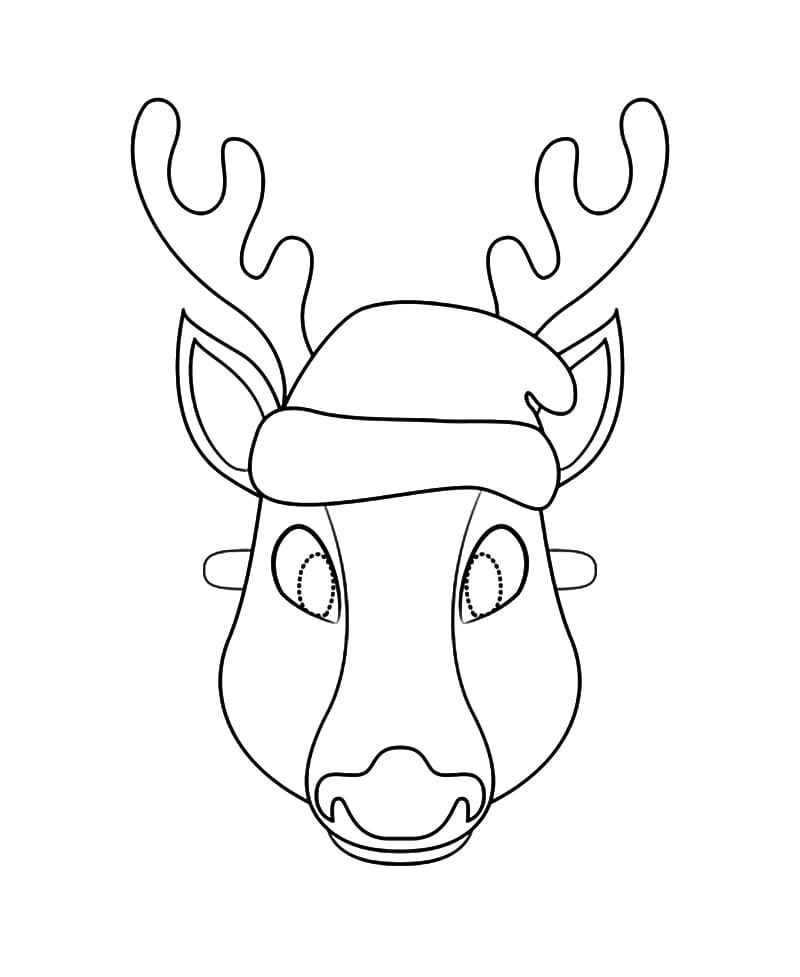 Christmas Reindeer Mask