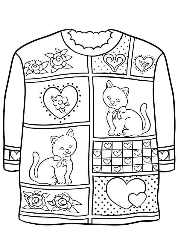 Christmas Sweater with Kittens