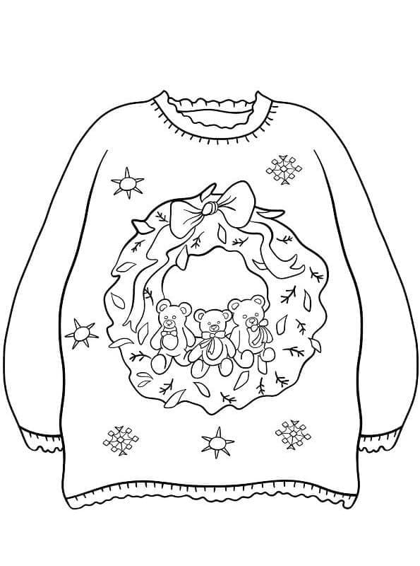 Christmas Sweater with Wreath