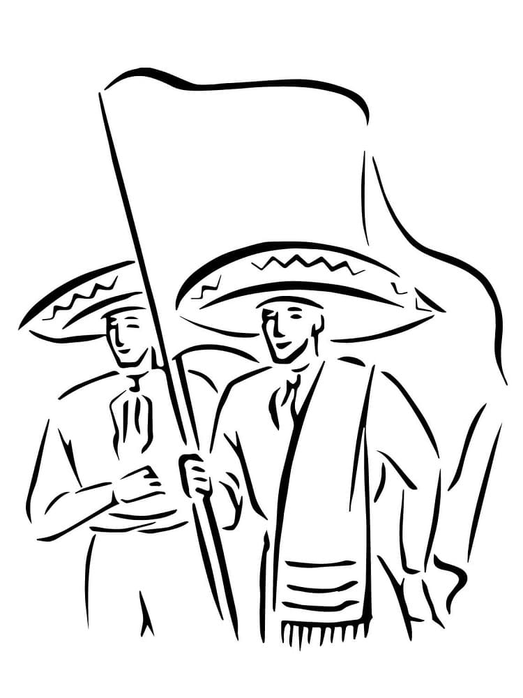 Cinco de Mayo Parade coloring page