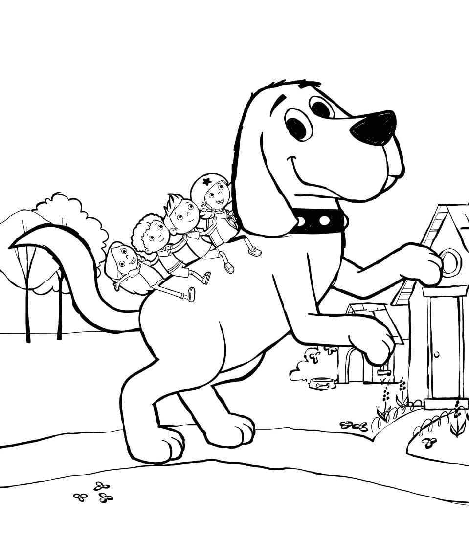 Clifford and Children coloring page - Download, Print or Color Online ...
