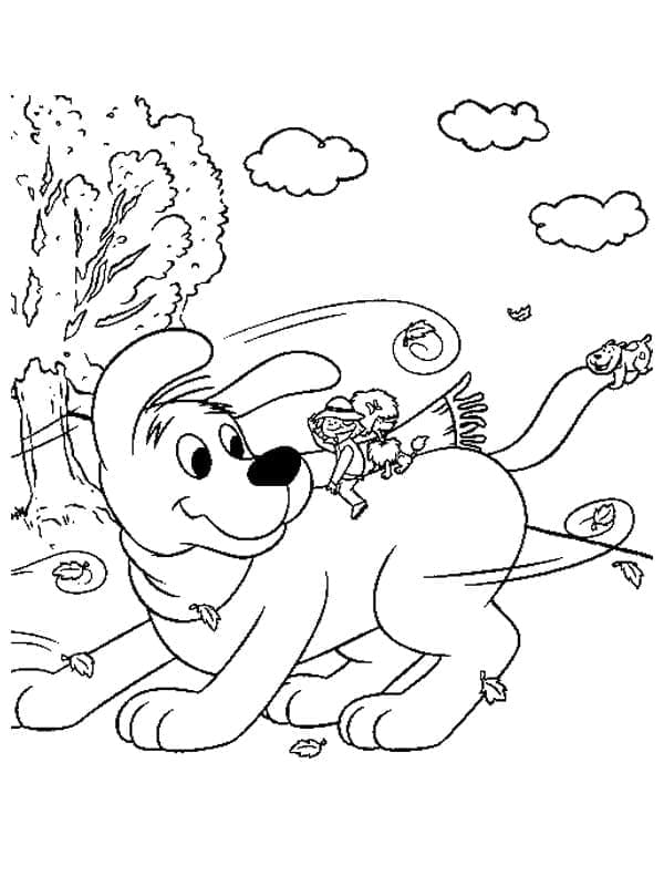 Clifford Free coloring page