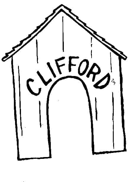 Clifford Home coloring page