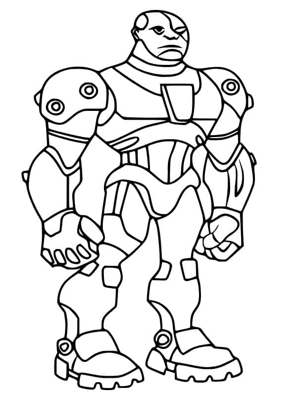 Cool Cyborg coloring page - Download, Print or Color Online for Free
