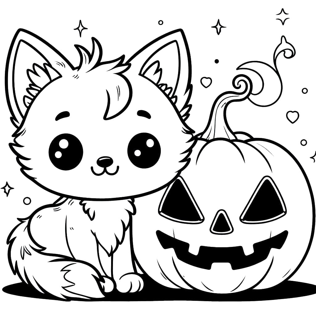 Cute Halloween Cat Printable Coloring Page Download Print Or Color Online For Free