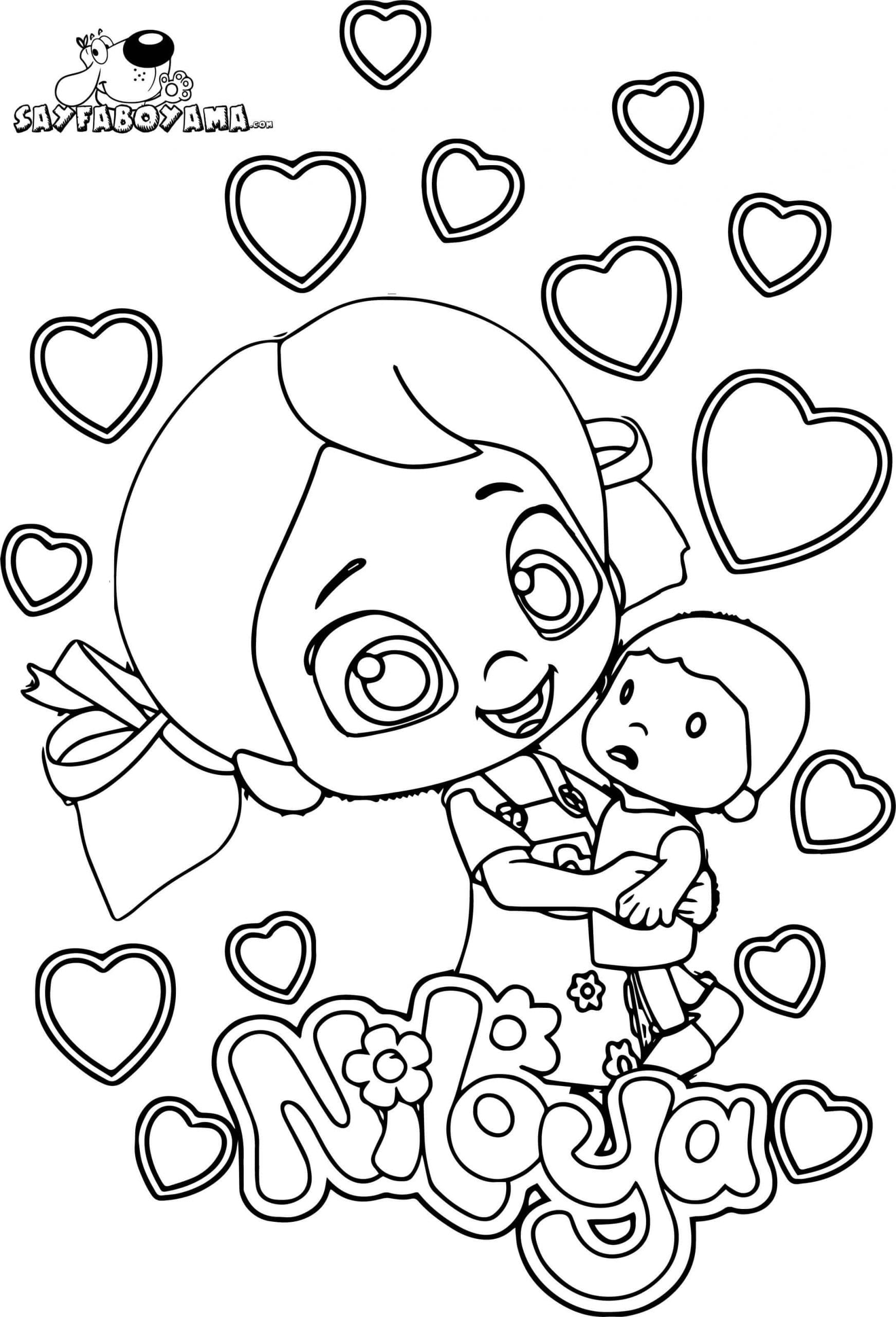 Cute Niloya coloring page