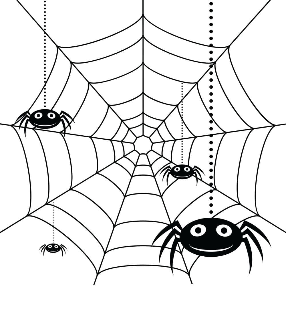 cute spider coloring pages