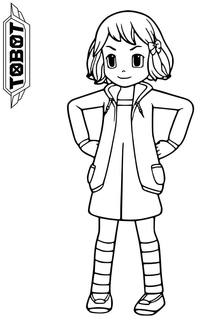 Dolly from Tobot coloring page