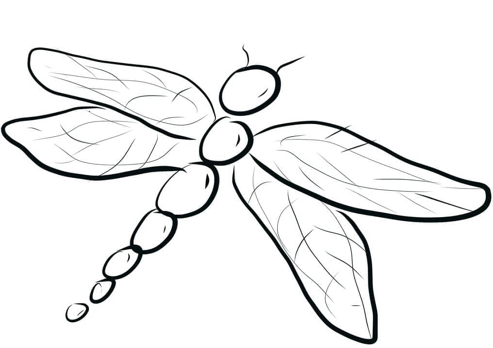 Dragonfly Free coloring page