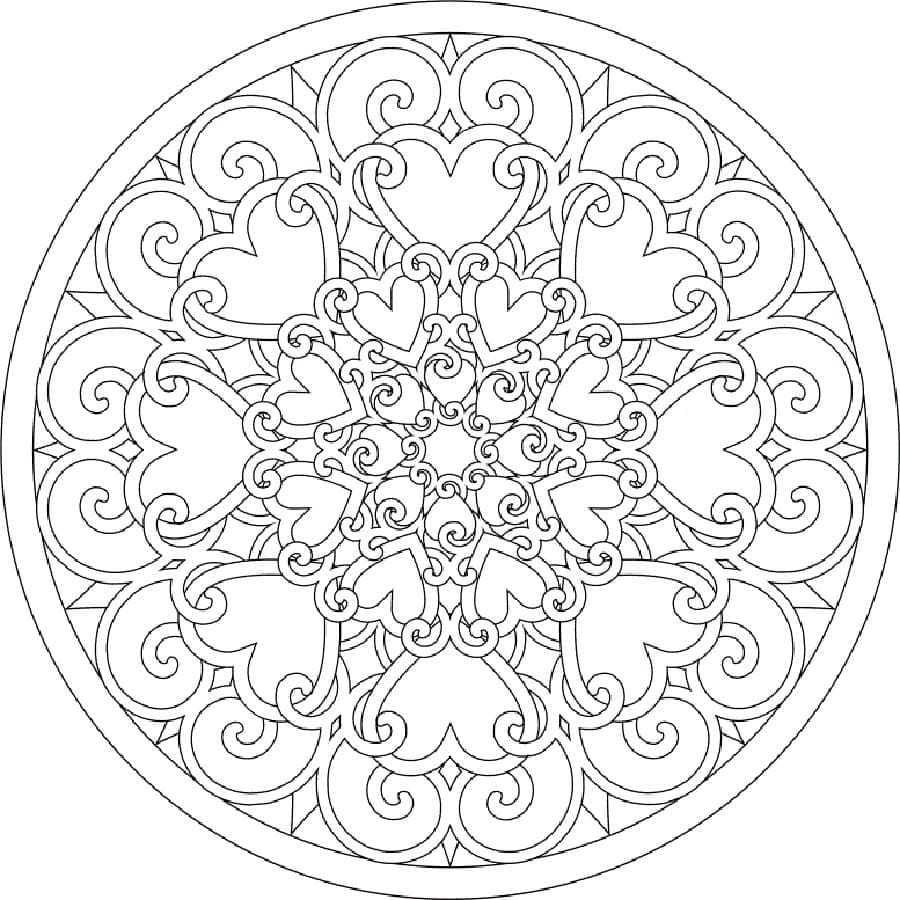 Drawing of Abstract Mandala