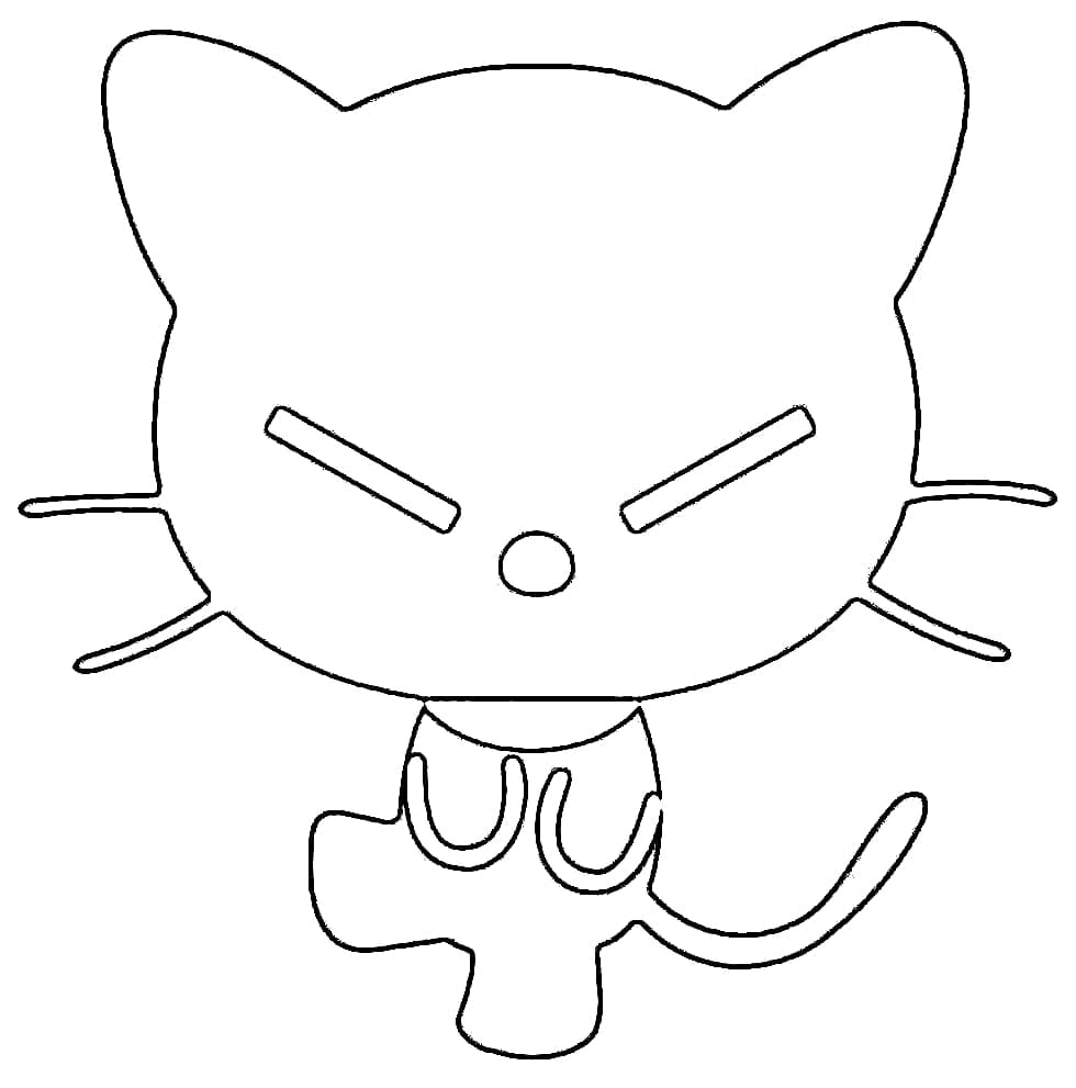 Drawing of Chococat coloring page