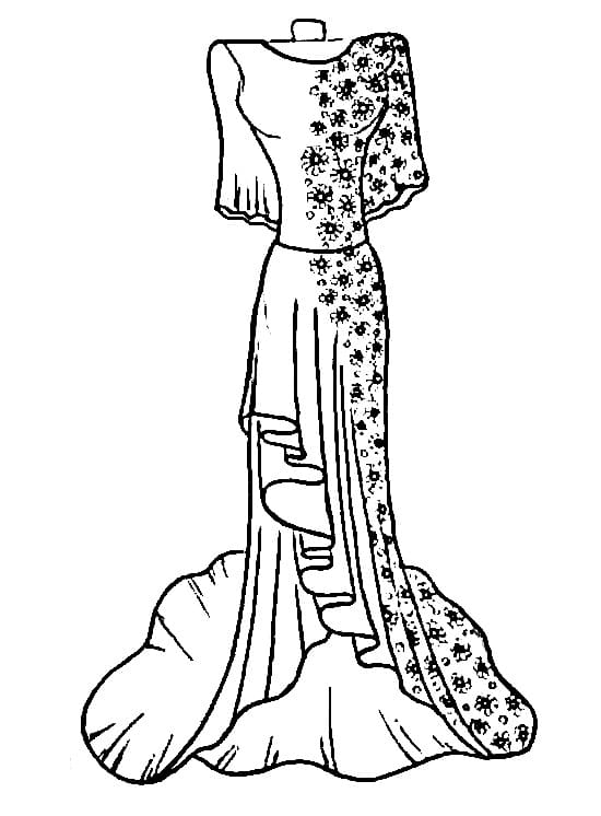 Dress For Ladies coloring page