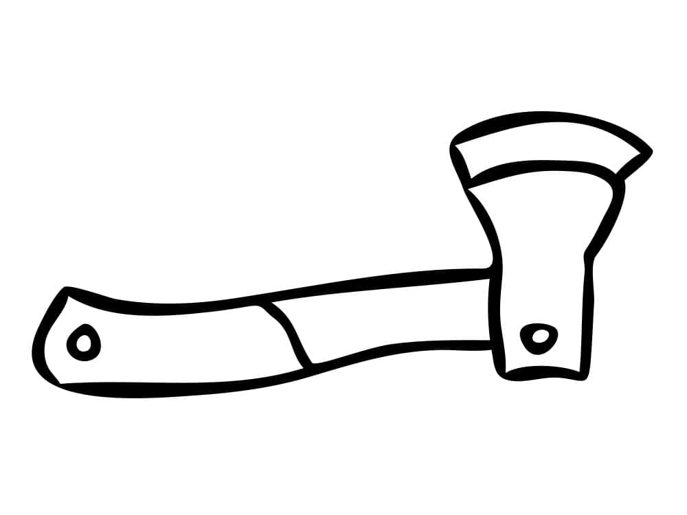 Easy Axe coloring page