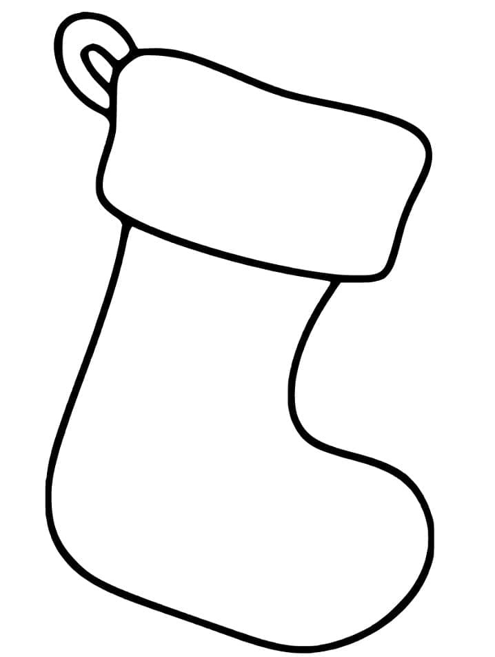 Easy Christmas Stocking Coloring Page Download Print Or Color Online