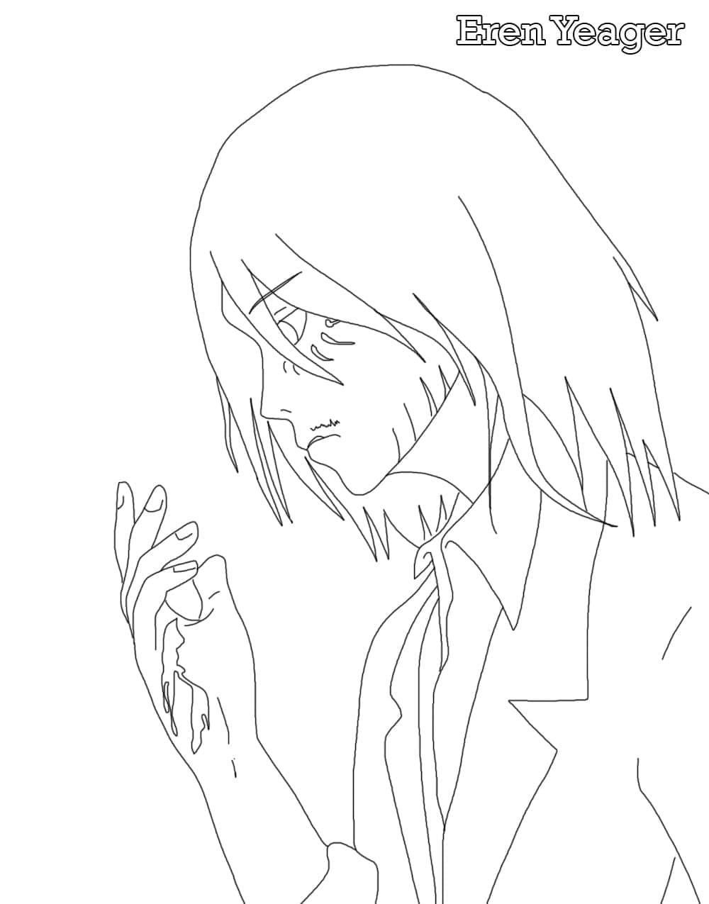 Eren Yeager Image coloring page