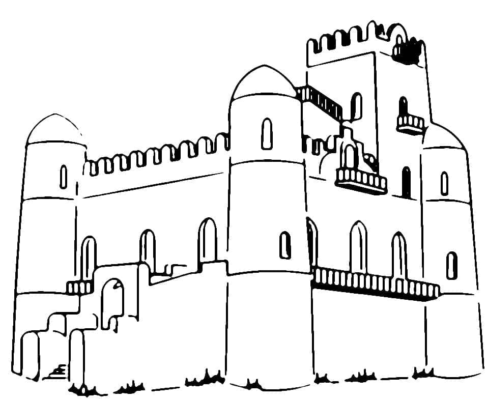 Fasil Ghebbi Image coloring page