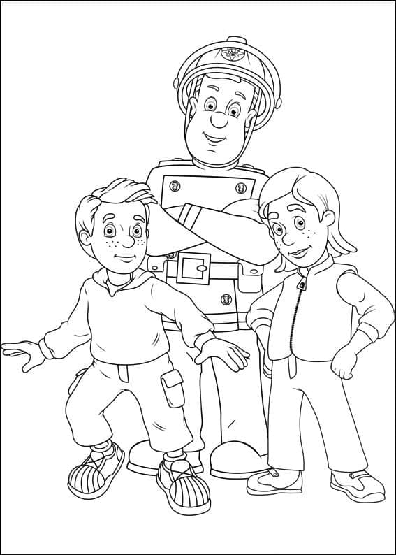 Fireman Sam and Children