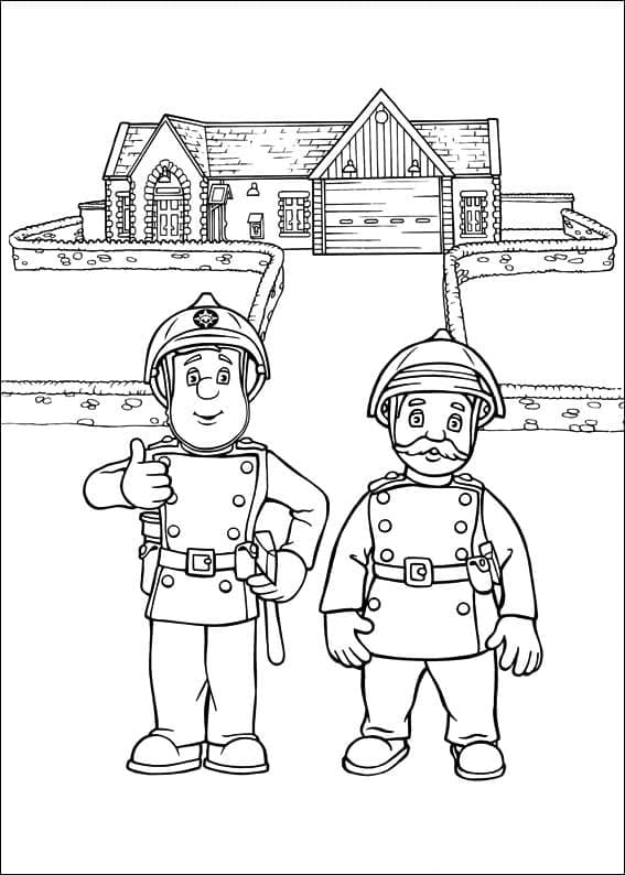 Fireman Sam and Station Officer Steele