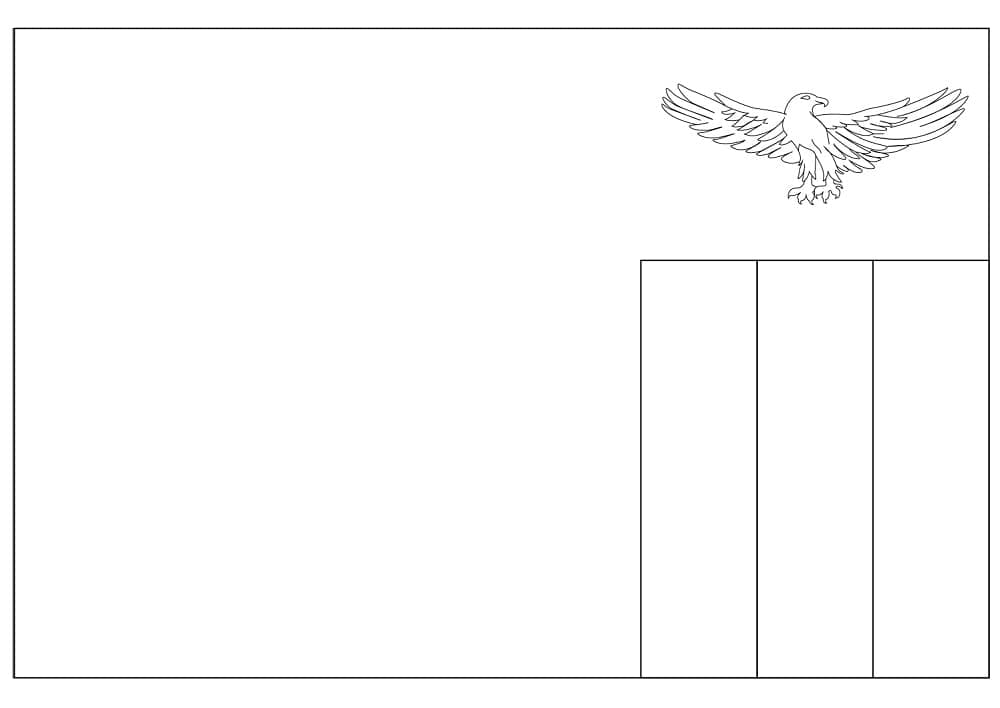 Flag of Zambia coloring page