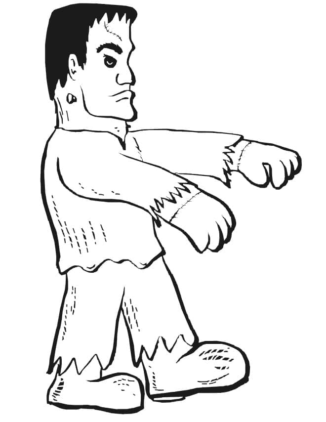 Frankenstein For Children coloring page