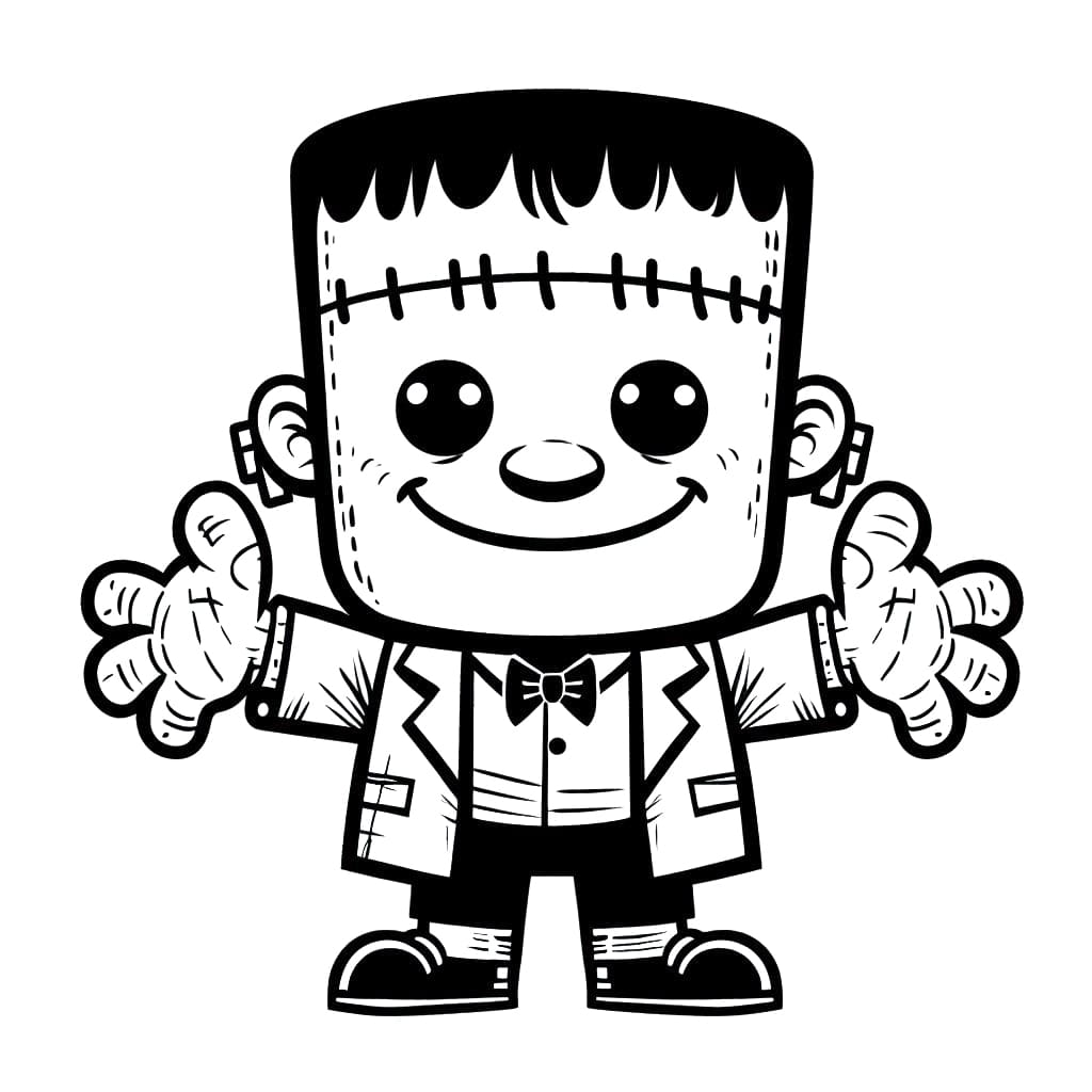 Frankenstein Hugs coloring page - Download, Print or Color Online for Free
