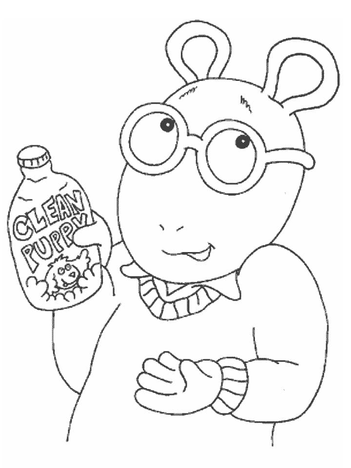 Free Arthur coloring page