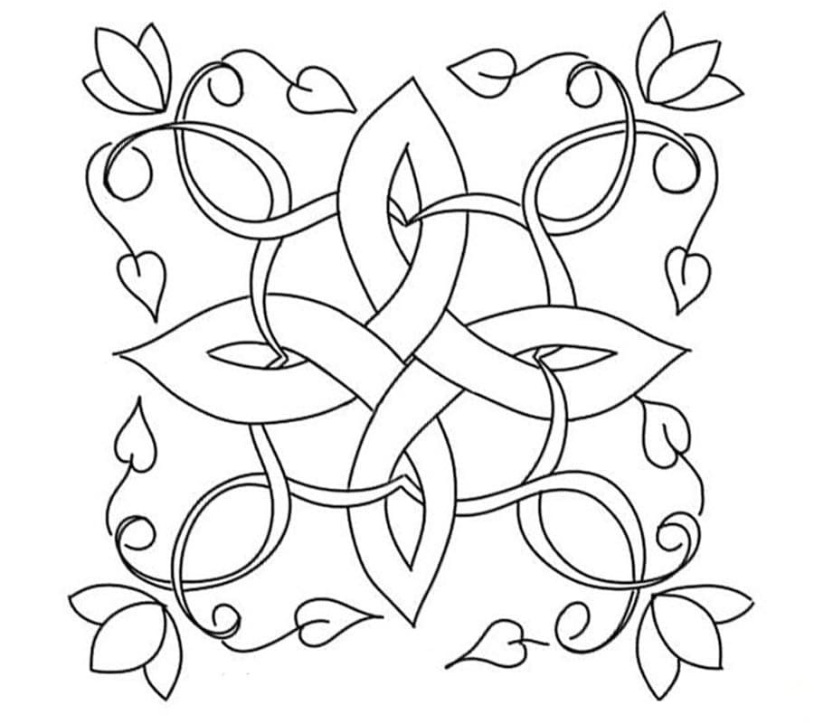 Free Celtic Knots coloring page