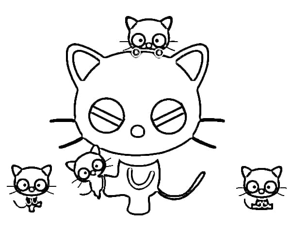 Free Drawing of Chococat coloring page