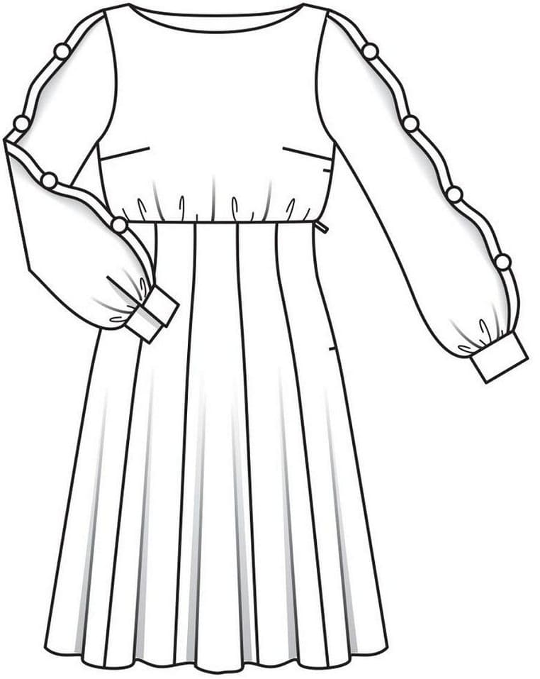 Free Dress coloring page