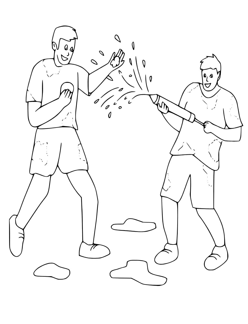 Free Holi coloring page - Download, Print or Color Online for Free