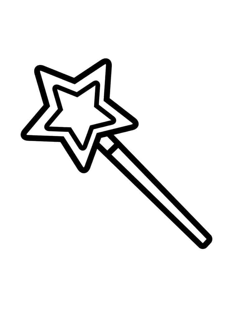 Free Magic Wand coloring page