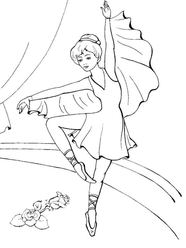 Free Printable Ballerina coloring page - Download, Print or Color ...