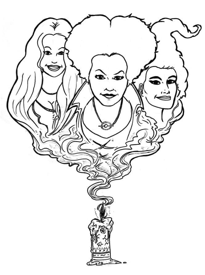 Free Printable Hocus Pocus coloring page