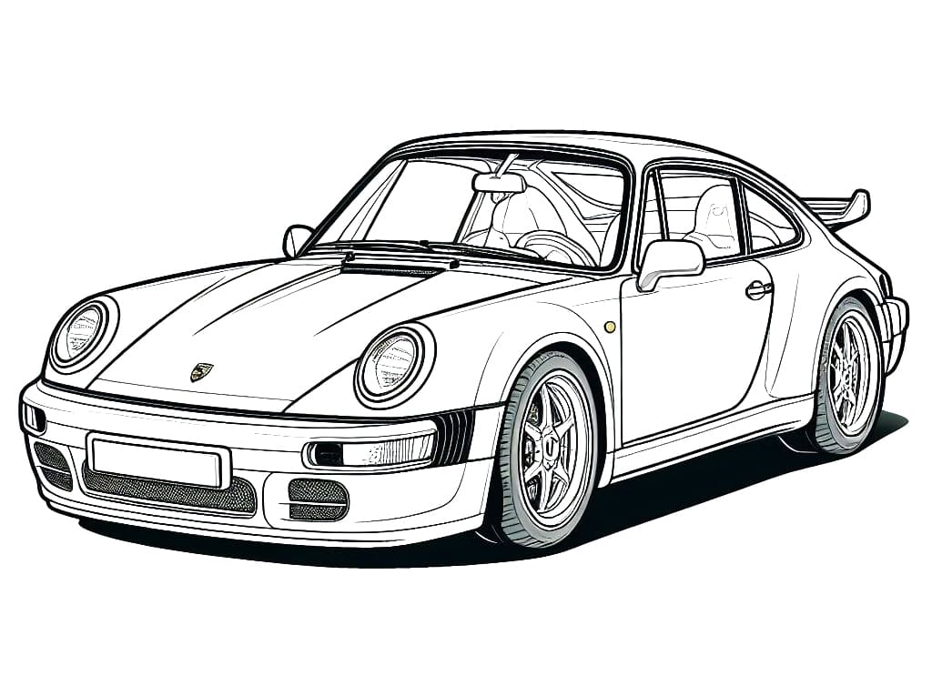 Free Printable Porsche Car coloring page - Download, Print or Color ...