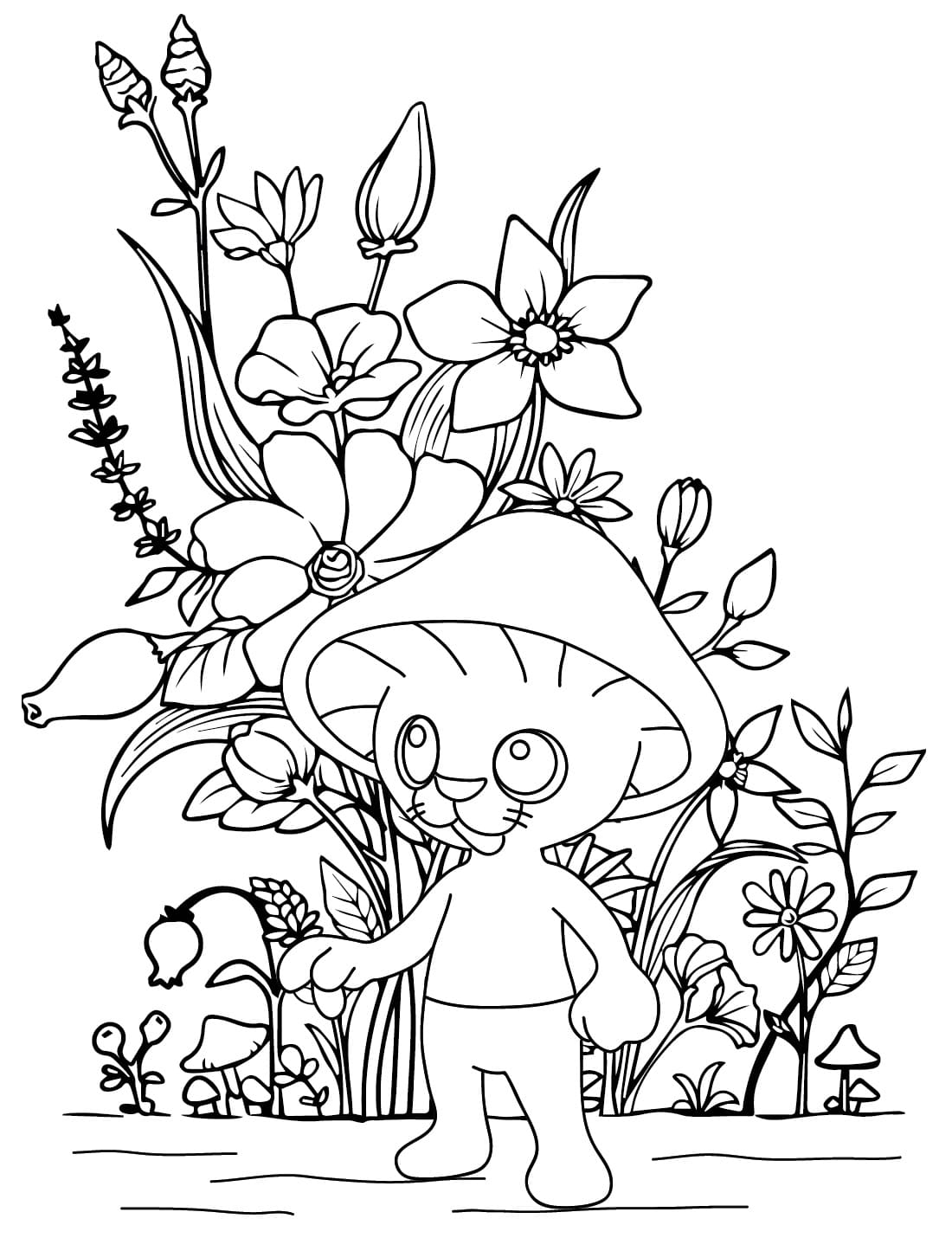 Free Printable Shailushai coloring page