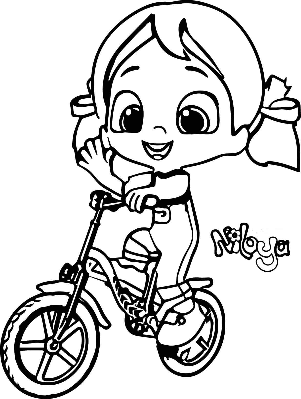 Friendly Niloya coloring page