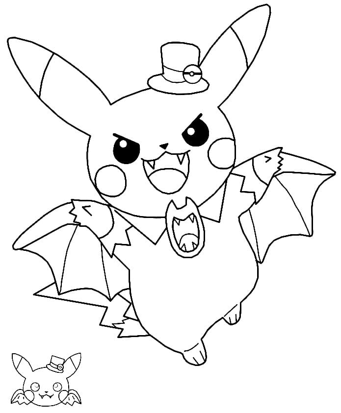 10 Spooky Pikachu Halloween Coloring Pages for a Hauntingly Good Time