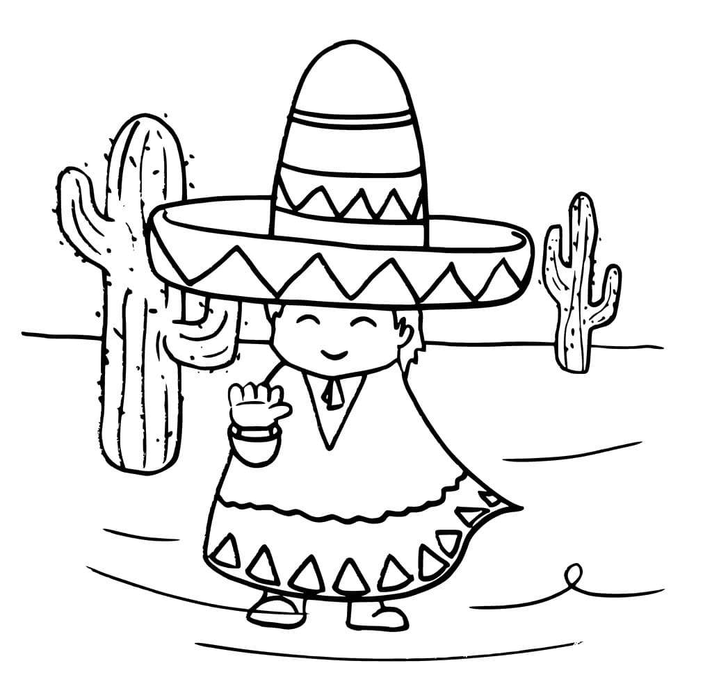 Happy Cinco De Mayo to Print coloring page