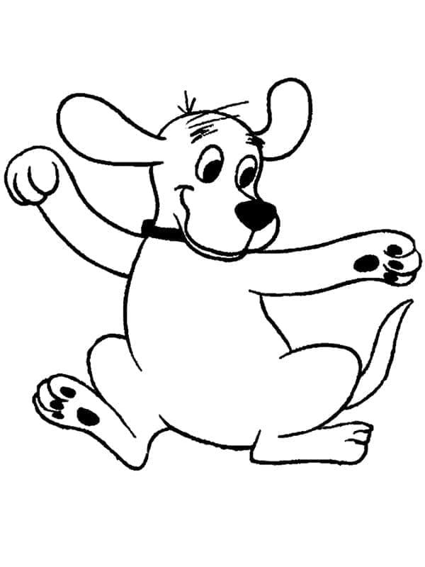 Happy Clifford coloring page - Download, Print or Color Online for Free