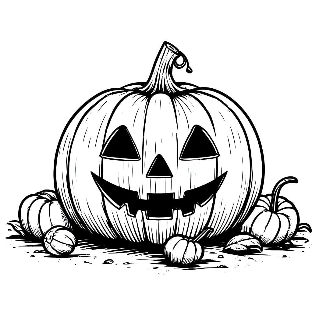 Jack O Lantern Free coloring page