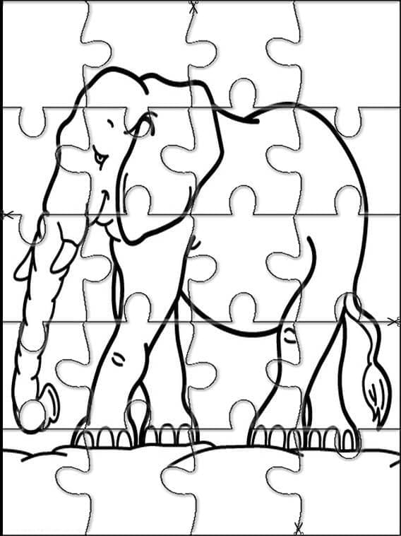 Jigsaw Puzzle Elephant