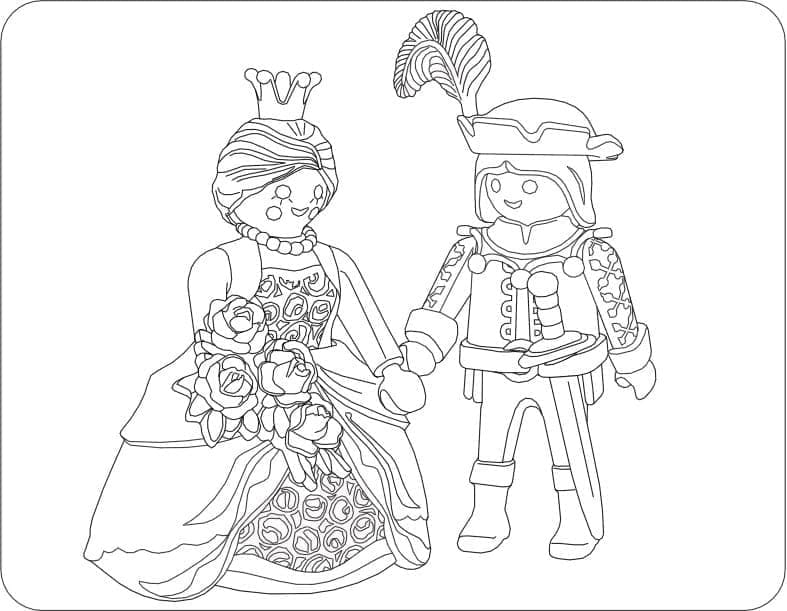 Coloriage playmobil cowboy - Playmobils Kids Coloring Pages