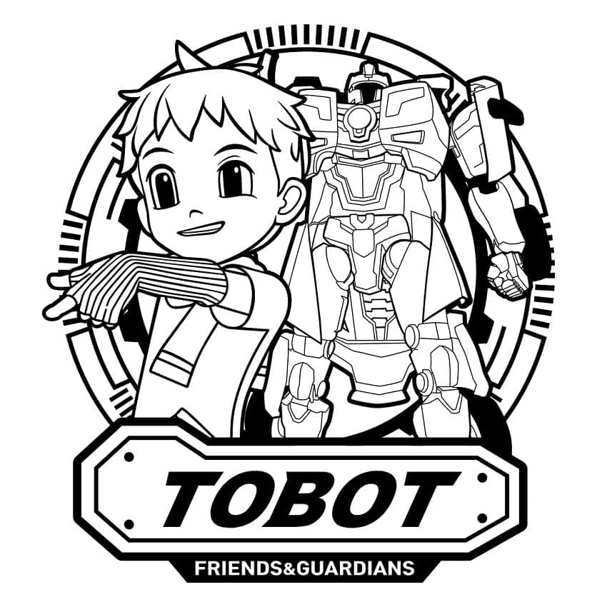 Kory from Tobot coloring page