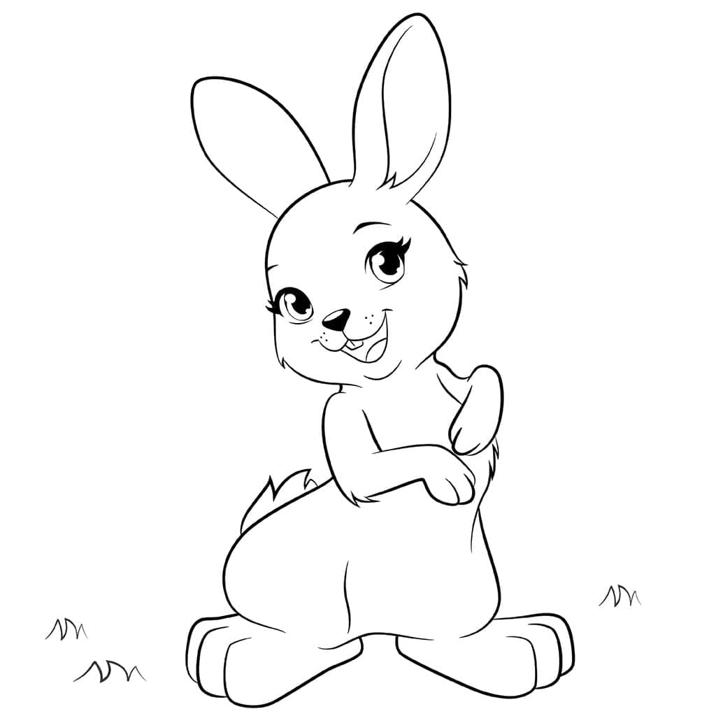 Lego Friends Bunny coloring page