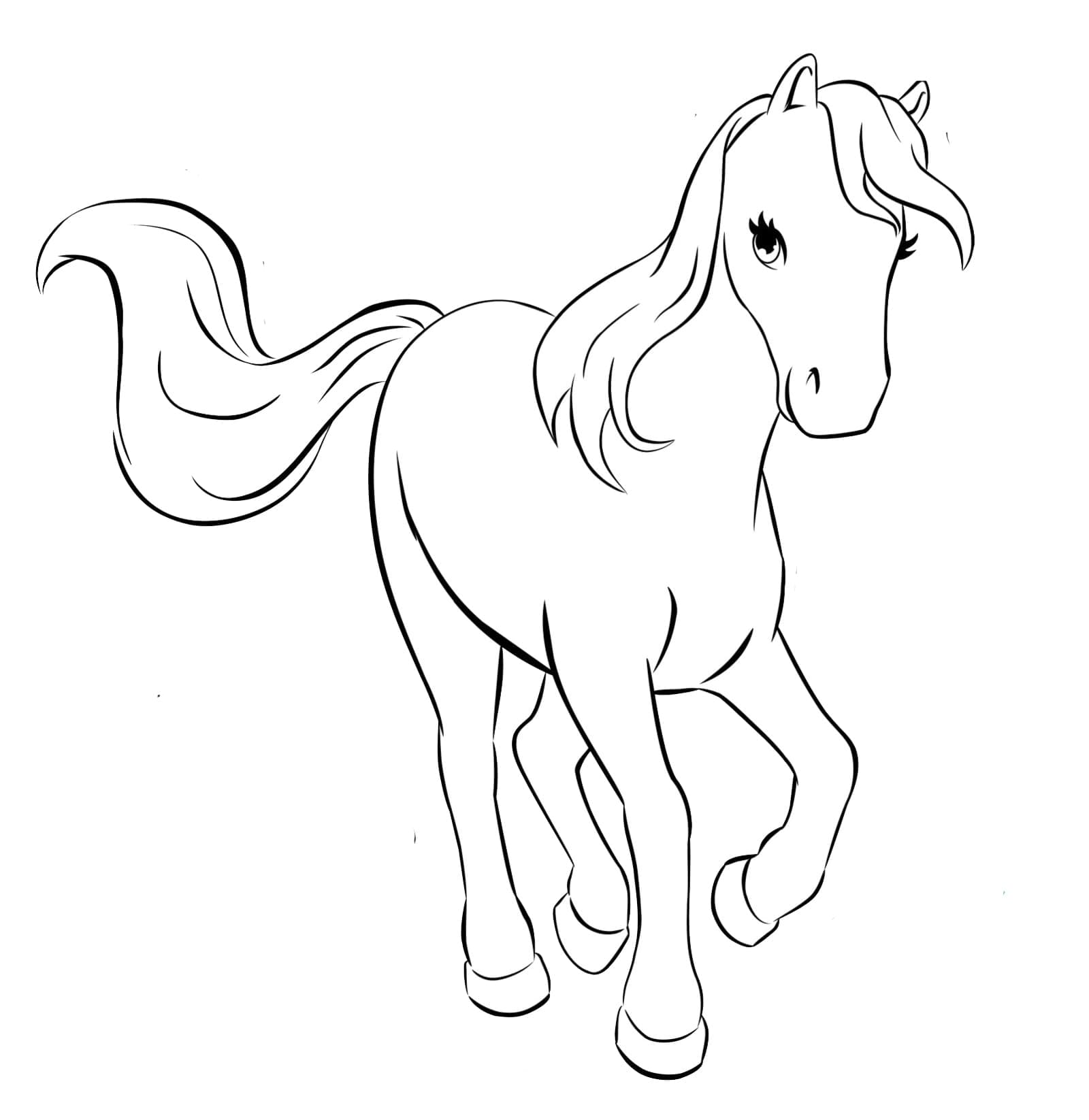 Lego Friends Horse coloring page