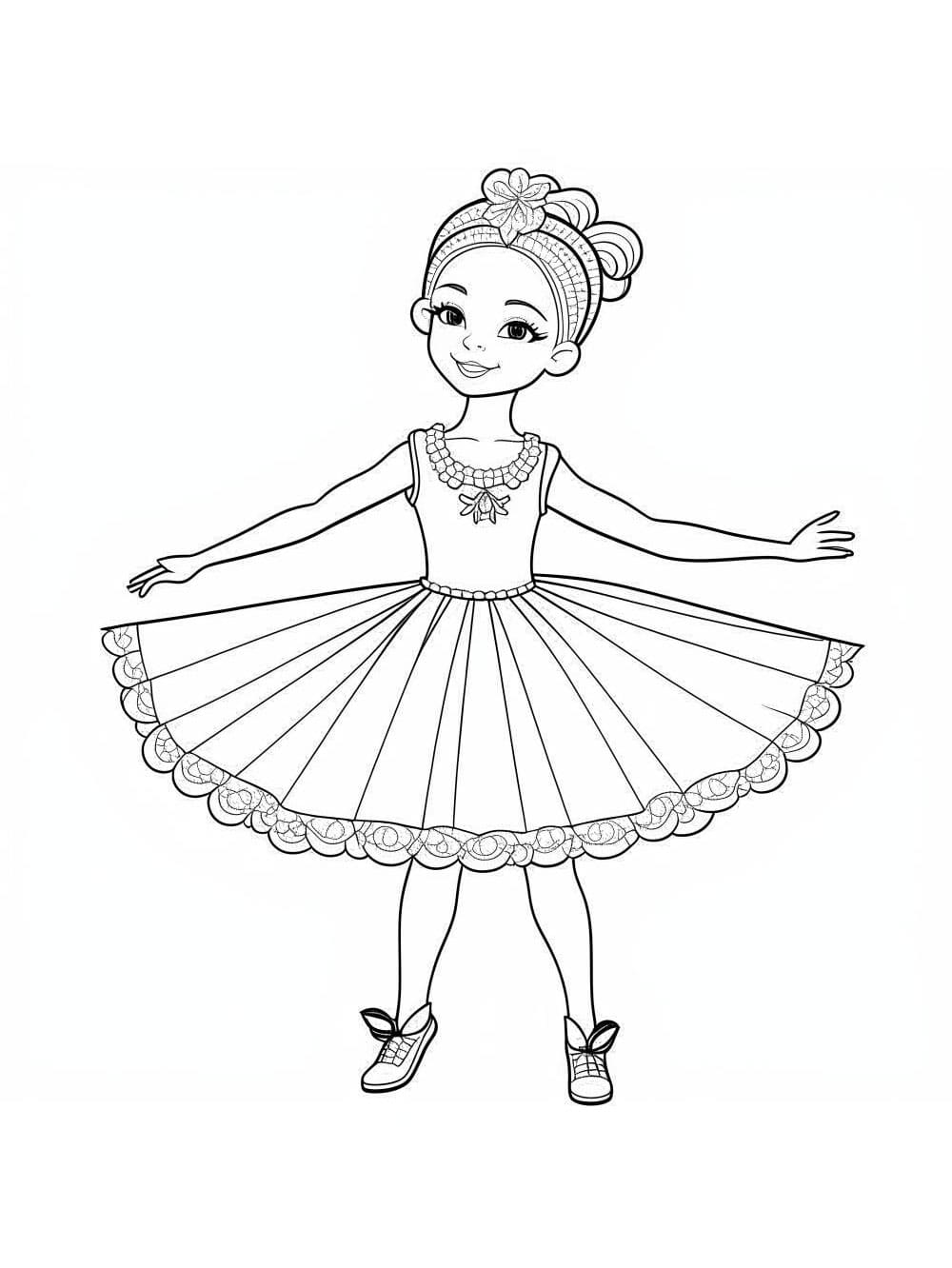 Little Ballerina Girl coloring page - Download, Print or Color Online ...