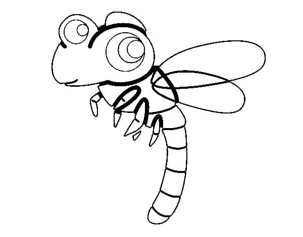 Little Dragonfly coloring page