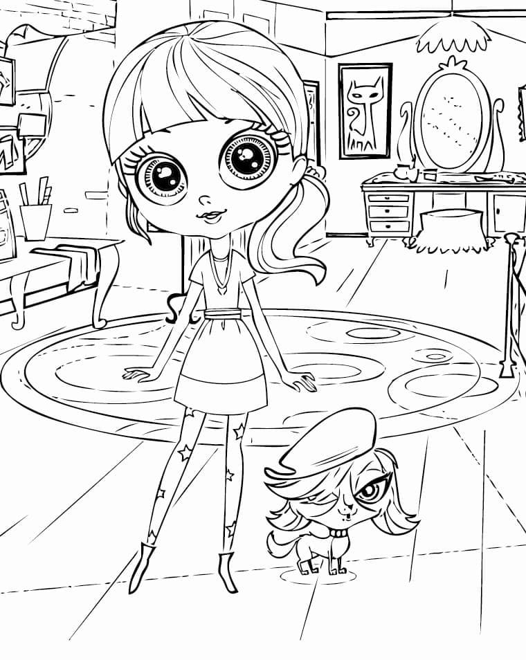 Littlest Pet Shop Blythe and Zoe coloring page - Download, Print or ...