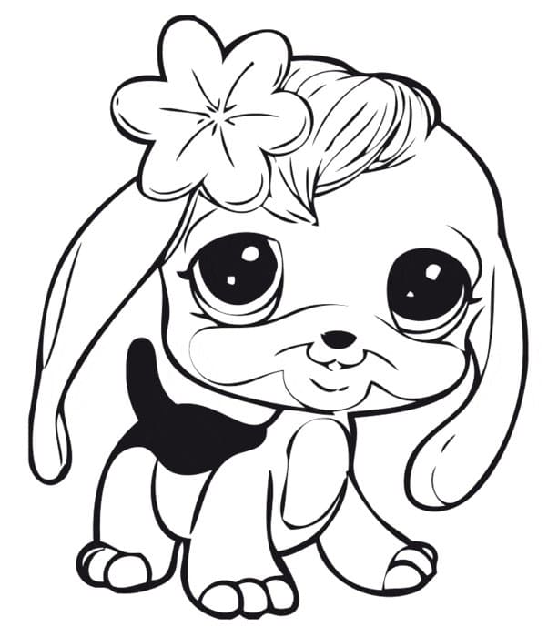 cute baby dog coloring pages