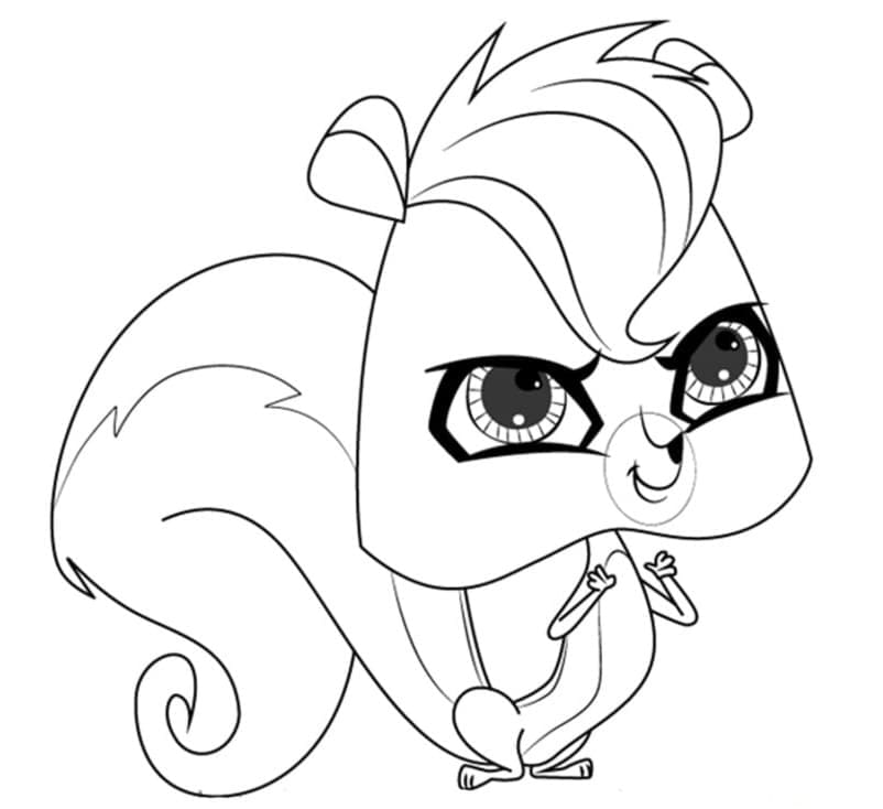 Littlest Pet Shop Pepper Clark coloring page